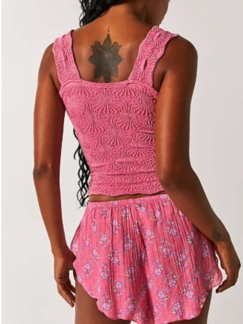 Free People Love Letter Cami in Dragonfruit (Hot Pink) - Size Small - Picture 4 of 4